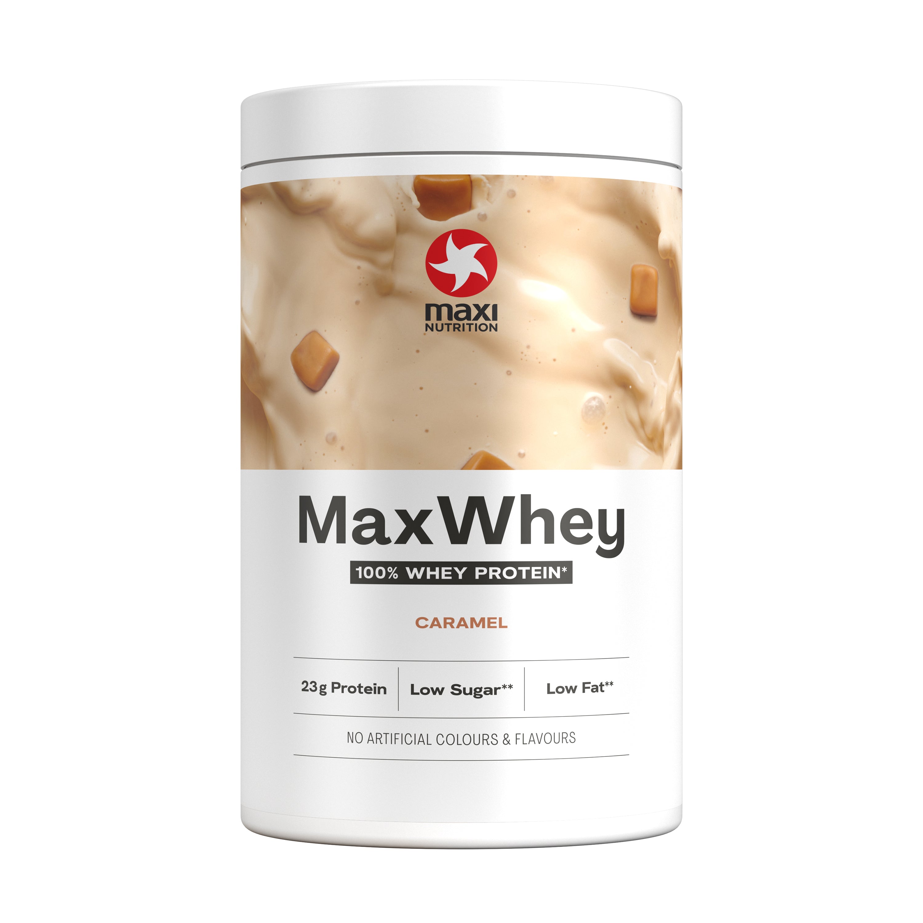 MAXI NUTRITION MaxWhey Karmel – Mieszanka Białka Serwatkowego z Witaminą B6