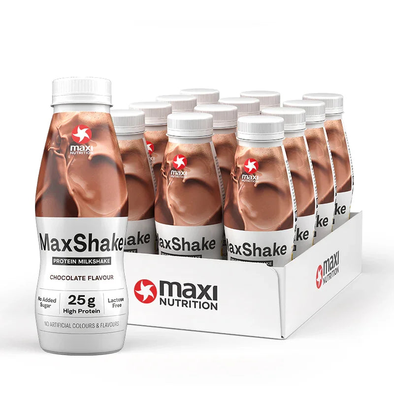 MaxShake – Wysokobiałkowy Koktajl Bez Laktozy (330 ml) x 12 - Pack